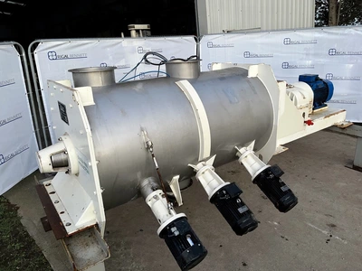 1,300L S/S Lodige Plough Shear Mixer Type FKM-2000-DSZ 55kw