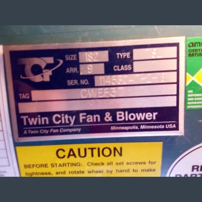24in Dia. Twin City Blowers