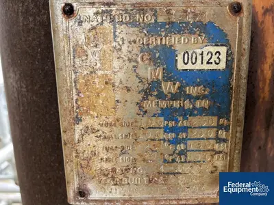USED GMW, Inc. 1,024 Sq Ft GMW Heat Exchanger, 316L S/S, 100/100#
