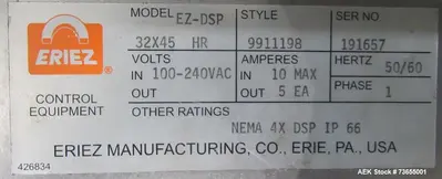 USED ERIEZ EZ-DSP 32