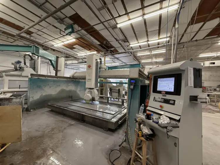 Used 2019 POSEIDON T – REX MODEL S SINGLE TABLE Stone CNC Machining Centers Michigan US | All Used Stone Equipment #1568692