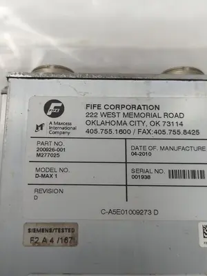 Used FIFE 200926-001 Industrial Controls | Surplus Asset Holdings #1221593