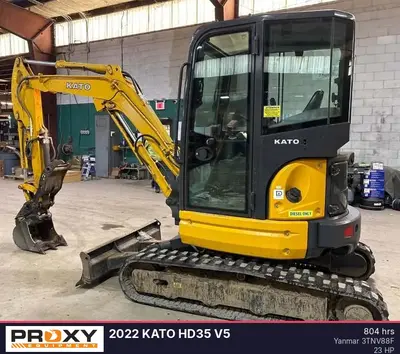 Used 2022 KATO HD35 V5 Crawler Excavators - Mini New Jersey US | Proxy Equipment #1388740