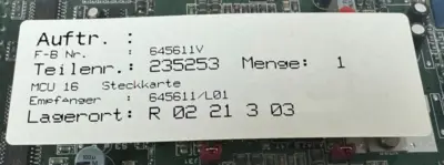 NEW EMG AUTOMATION MCU16