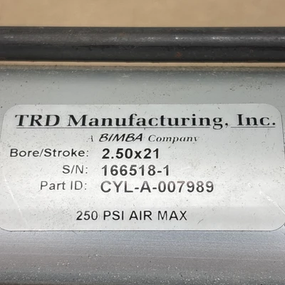 New | in-Stock TRD/Bimba CYL-A-007989 Cylinders Indiana US | J&J Industrial Supply #1329161