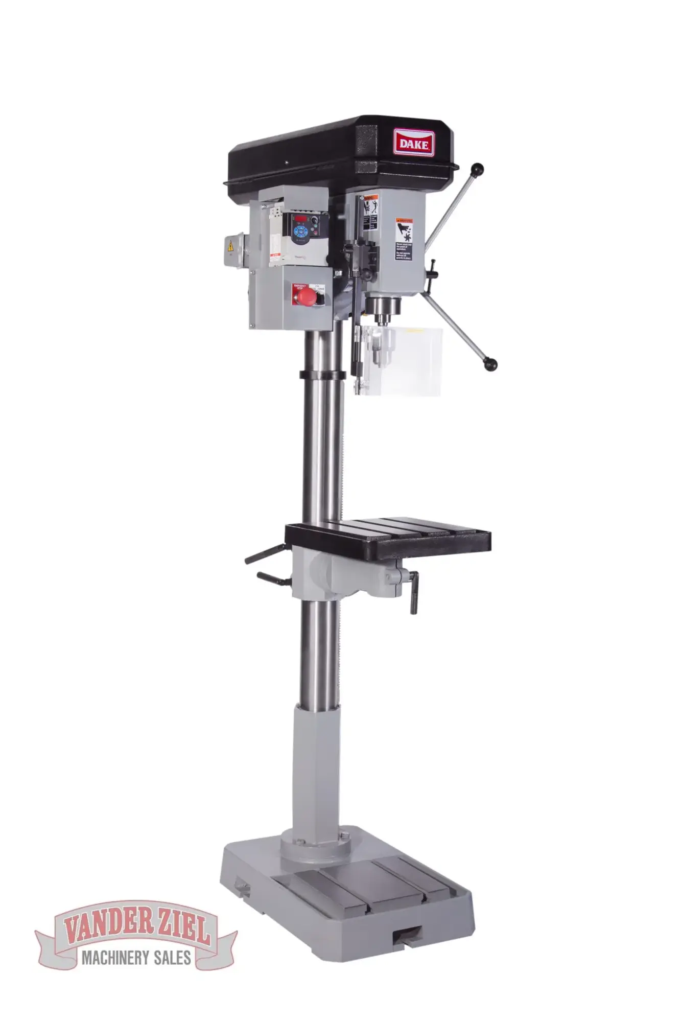 New | in-Stock DAKE SB-25V Heavy Duty & Sensitive Single Spindle Drills Michigan US | Vander Ziel Machinery Sales #480104
