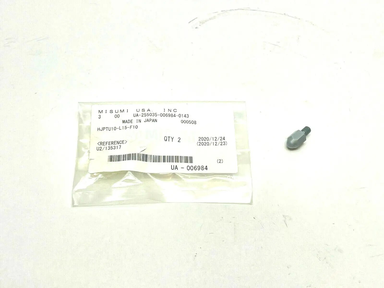 HJPTU10-L15-F10 | MiSUMi  Height Adjust Pins - New