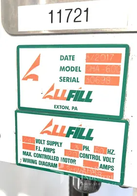 All Fill SHA-600 Single head Powder Filler