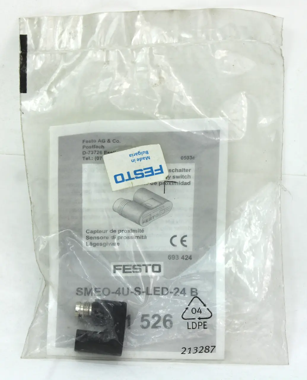 Festo SMEO-4U-S-LED-24 B 151526 Proximity Sensor, NEW