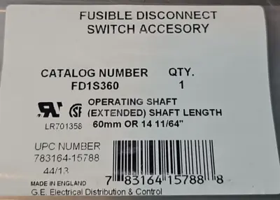 General Electric FD1S360 Fusible Disconnect Switch Accessory. Loc4E26