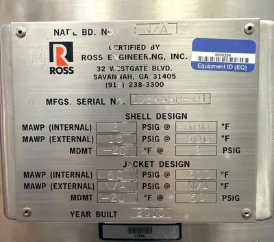 ROSS CDA-300 Dual Shaft Vacuum Mixer BLENDERS / MIXERS | EcReCon Inc (10)