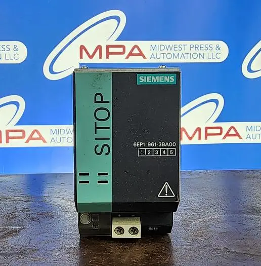 Used SIEMENS 6EP1 961-3BA00 Power Supplies Michigan US | Midwest Press and Automation #577277