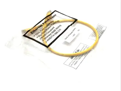 Cat5e UTP Ethernet Patch Cable | 1.5 FT 350 MHz RJ45 Booted LAN Cord LOT OF 10 - New