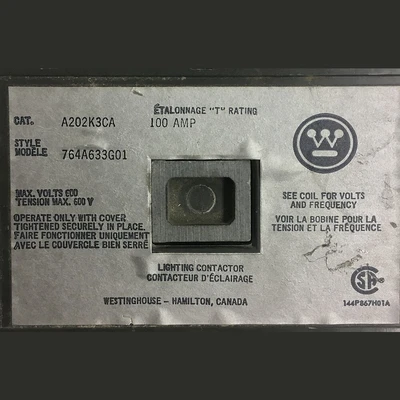 Westinghouse Size 3 Motor Starter