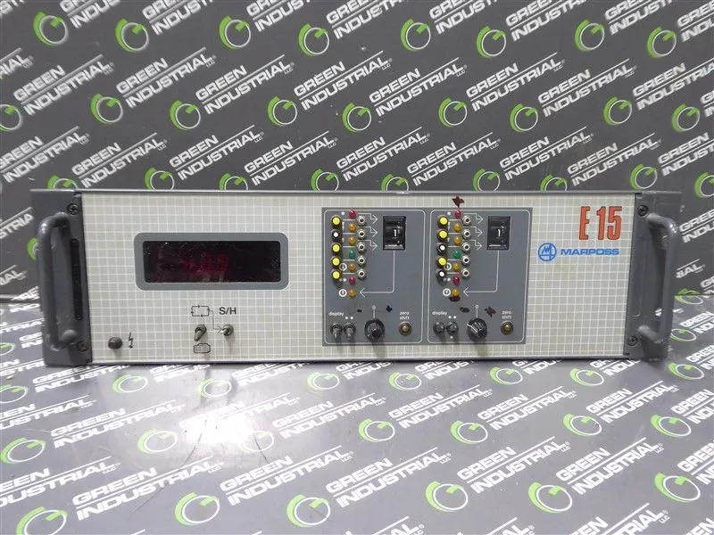 Marposs E15 6140100017 Inspection System Front Panel Assembly Used