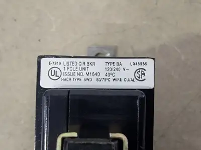 USED CUTLER-HAMMER BA120