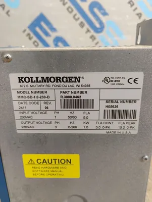 Kollmorgen MMC-SD-1.0-230-D Servo Drives & Amplifiers | ESS Industrial Equipment Sales (6)