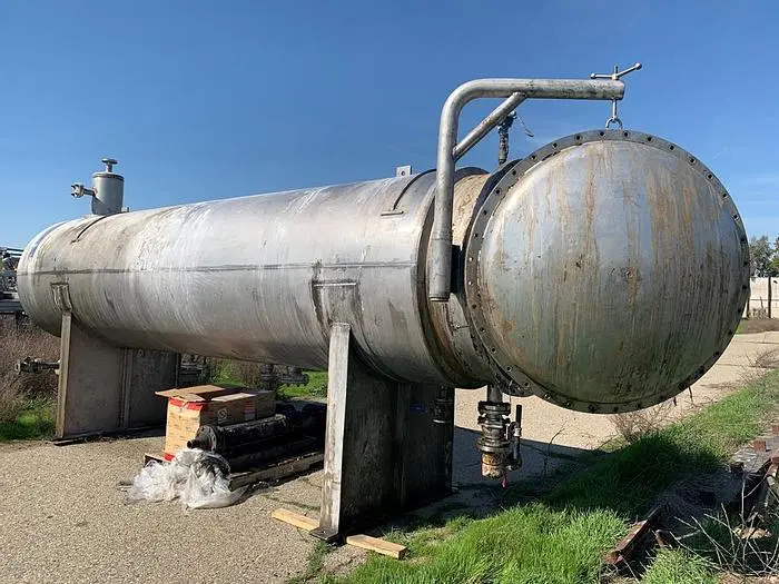 Tank, 1,500 Gallon, S/st, 4' x 18', 25 PSI, Coalescer Tank #S743658