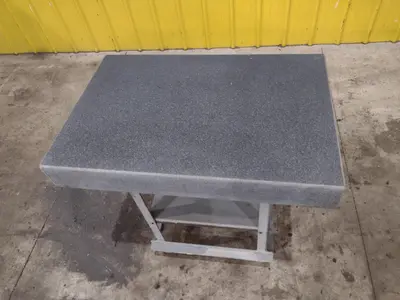 36" X 24" X 5" CHALLENGE GRAY GRANITE SURFACE PLATE ON STAND: STOCK #23417
