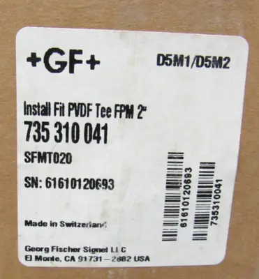 NEW GEORG FISCHER 735 310 041 PVDF TEE 735310041