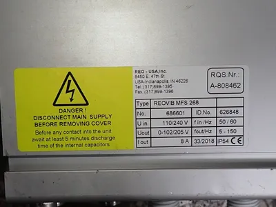 Used REO REOVIB MFS 268 Power Converters - Battery Chargers Ohio US | HGR 24 #751964