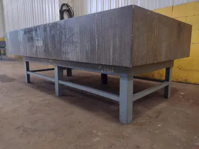 8' X 4' X 14" ROCK OF AGES PRECISION LAYOUT INSPECTION GRANITE TABLE: STOCK #23806