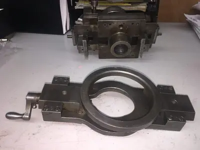 2841-385 Antique MJ Brohen Brocading Ellipse Precision 360 Chuck/Vise & Oval Attachment