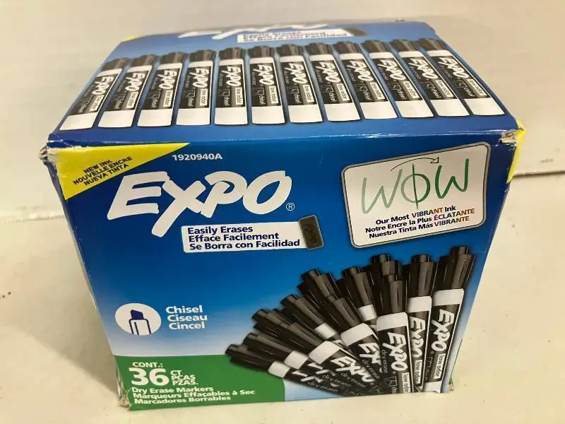 Expo Black Dry Erase Markers
