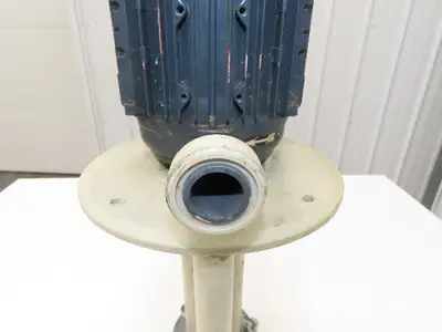 Flux Gerate Plastic Centrifugal Immersion Pump 1.1kW 3360rpm 230/460V 12" Depth
