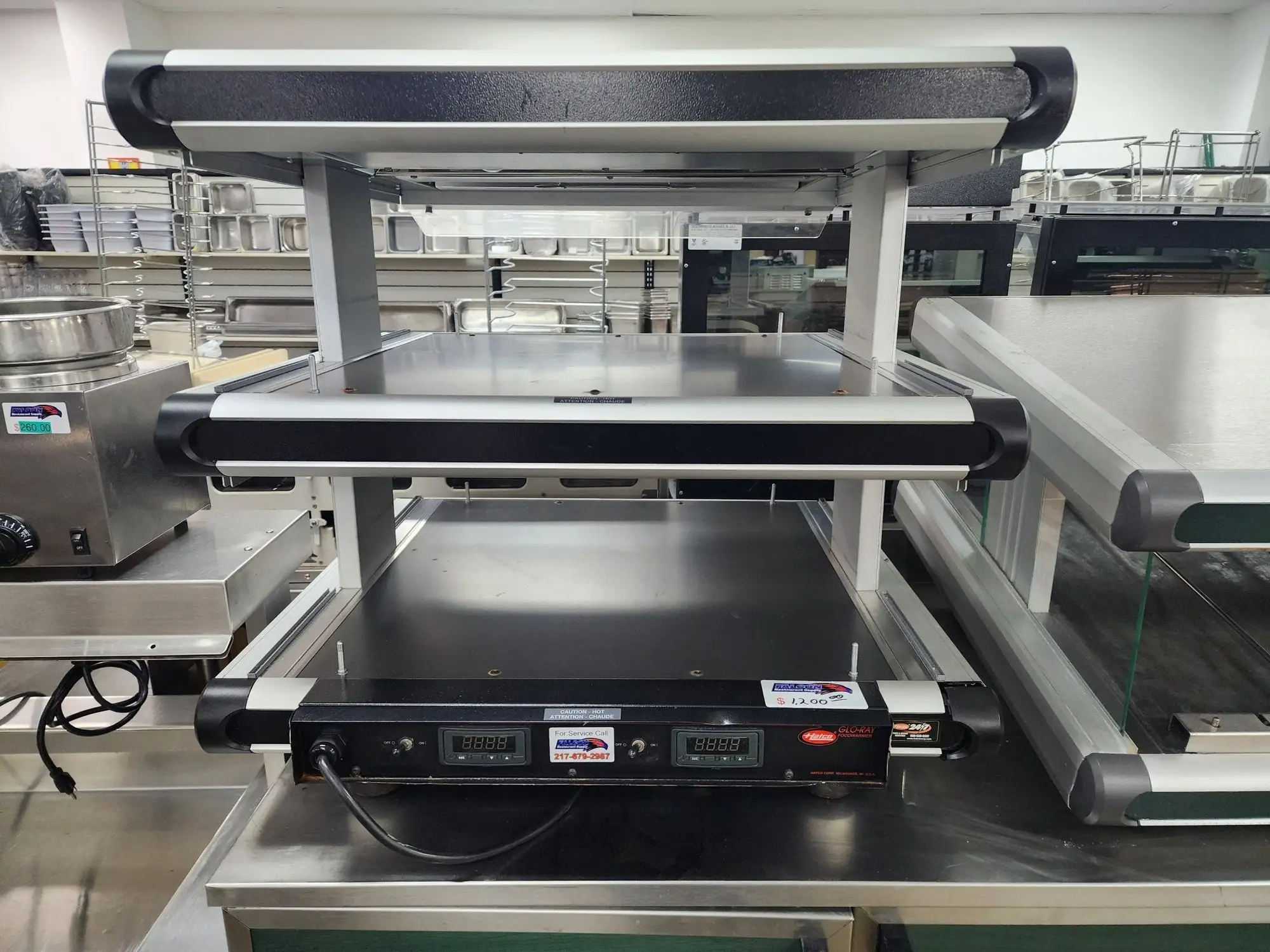 Used Hatco Used Hatco 30" Self Service Countertop Heated Display Warming Shelf Countertop Display Warmers Illinois US | Falcon Restaurant Supply #1376681