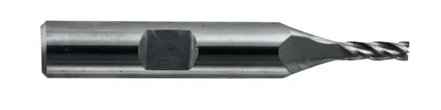 Melin 3/16" Cobalt End Mill 4 Flute Center Cutting USA Made
