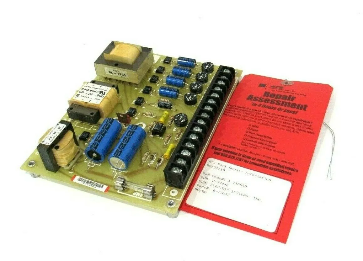 REPAIRED ELECTRIC SYSTEMS B-77042 AMPLIFIER BOARD B77042