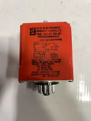HI-G Electronics Top-1 Time Delay Relay 24V 0.3-10/3-80/10-300Sec -NIB