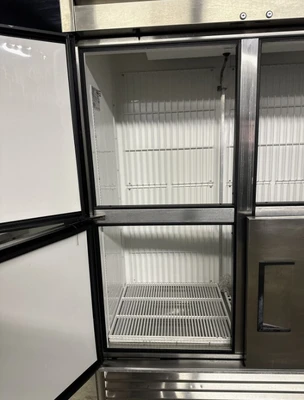 174-0019 True T-49F-4 54" 4 Door Self Contained Reach In Freezer