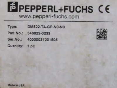 NEW PEPPERL+FUCHS 546822-0233