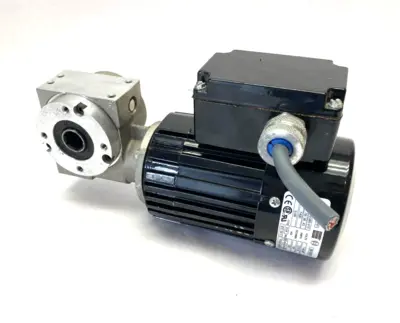 USED BOSCH REXROTH BODINE AC MOTOR TYPE 34Y6BFPP, 3842503062 GEAR UNIT