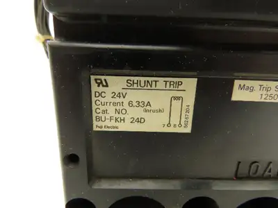 Fuji Electric BUJSA2250 Circuit Breaker 250A 2 Pole 250VDC 480VAC Shunt Trip