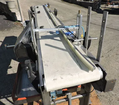USED SS BELT CONVEYOR 9" W X 94"