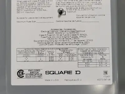 USED SQUARE D CH321N