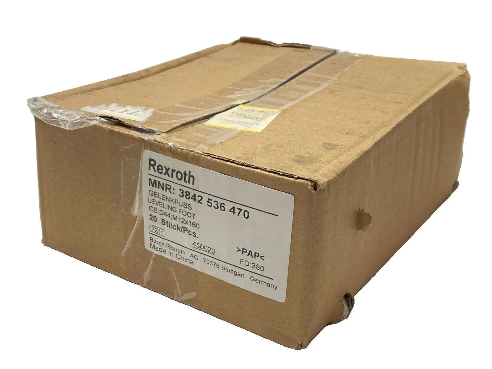 New | in-Stock Bosch Rexroth Leveling Foot CS: D44;M12x160 PKG OF 20 Conveyor Parts Michigan US | Maverick Industrial Sales #1502367