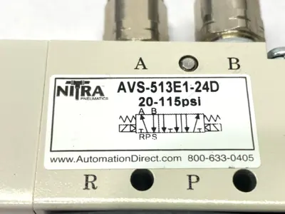 Used Automation Direct Pneumatic Double Solenoid Valve MISSING PLUG Solenoid Valves Michigan US | Maverick Industrial Sales #1393269