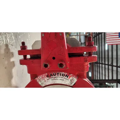 Used 6" Red Valve Inc. Stainless Steel Slide Gate Valve - Metal Seated