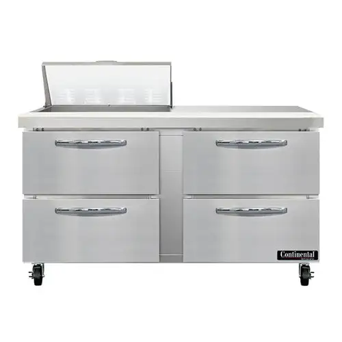 Continental SW60N8-D 60" Sandwich/salad Prep Table W/ Refrigerated Base, 115v
