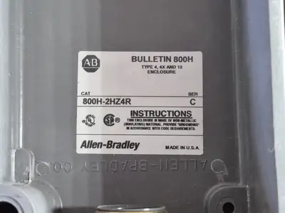 New | in-Stock ALLEN-BRADLEY 800H-2HZ4R Switchgears British Columbia CA | Lenmark #239337