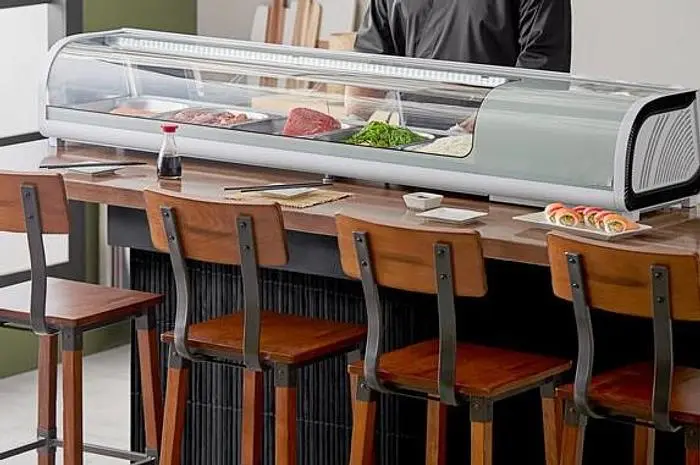 53" Countertop Refrigerated Sushi Display Case