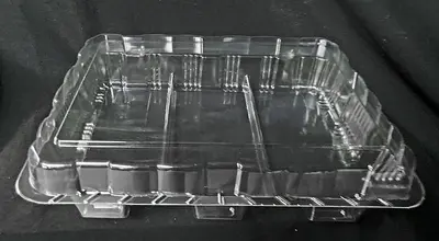 NEW, in-the-box — Commercial Packaging: 3 Sliced Loaf Center See-Thru Clamshell