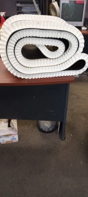 TECWEIGH BELT FOR FEEDER 18'9 LOGN X 14" WIDE SOLID WOVEN PVC SIDEWALL BELT