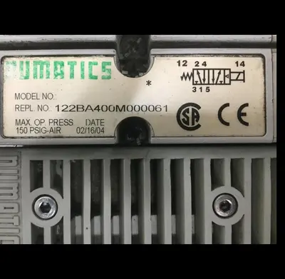 USED NUMATICS 122BA400M000061