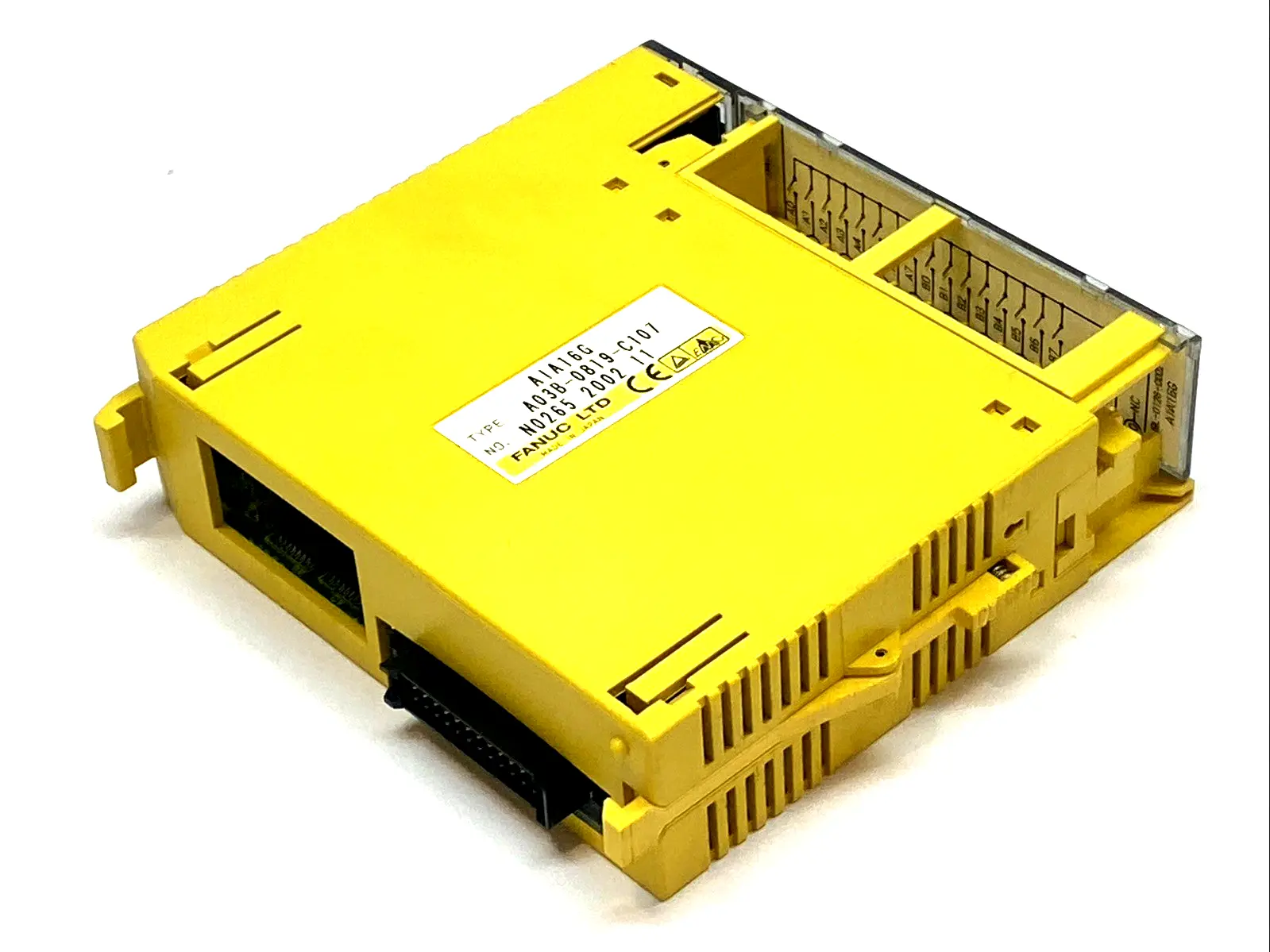 AIA16G | FANUC  AC Input Module 16-Point 100VAC A03B-0807-C107 MISSING SCREWS - Used