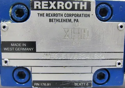 REFURBISHED REXROTH 4WEH16E60/6AG24-N9ETK4 VALVE 4WEH16E606AG24N9ETK4